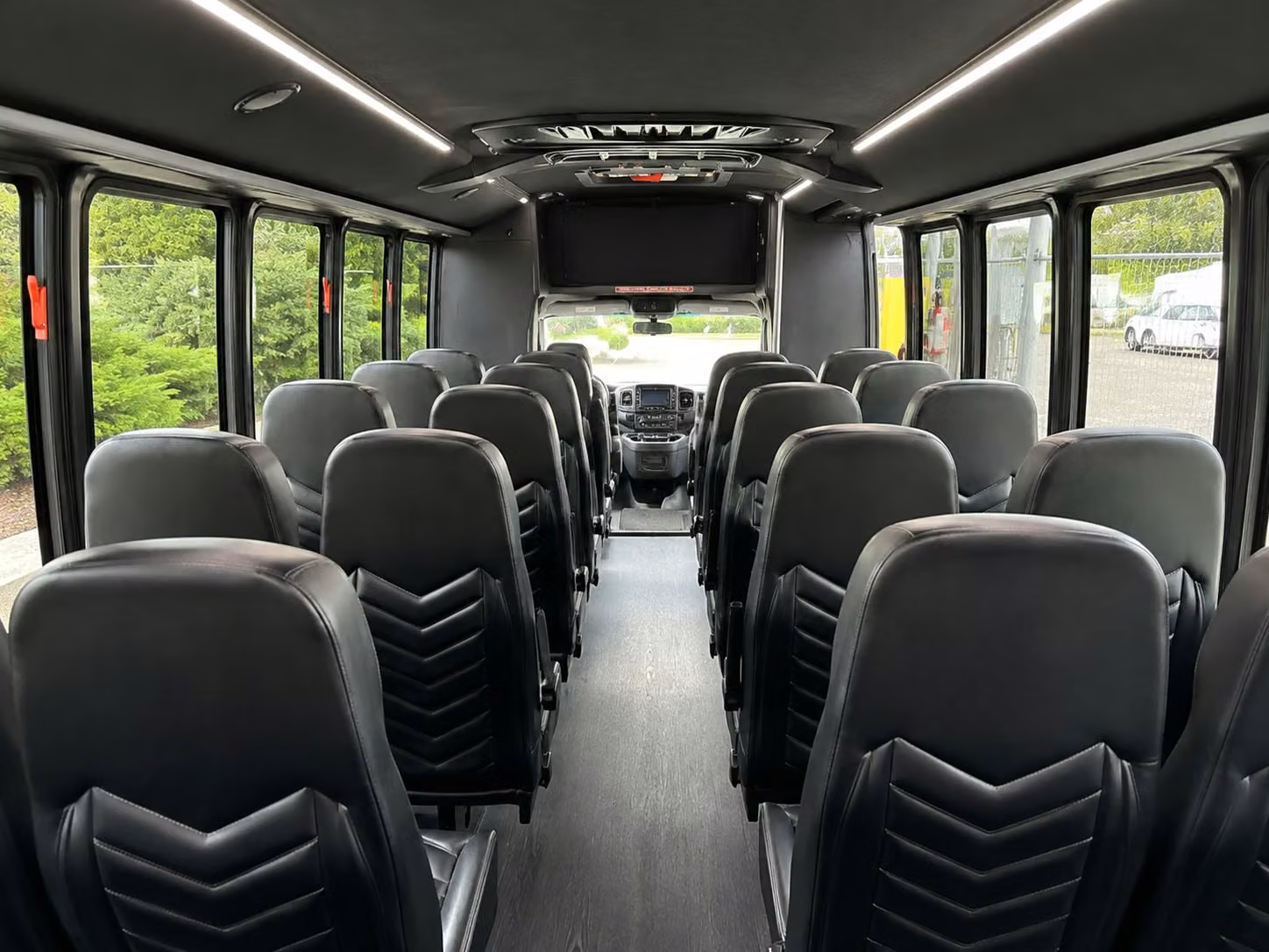 18 passenger minibus interior