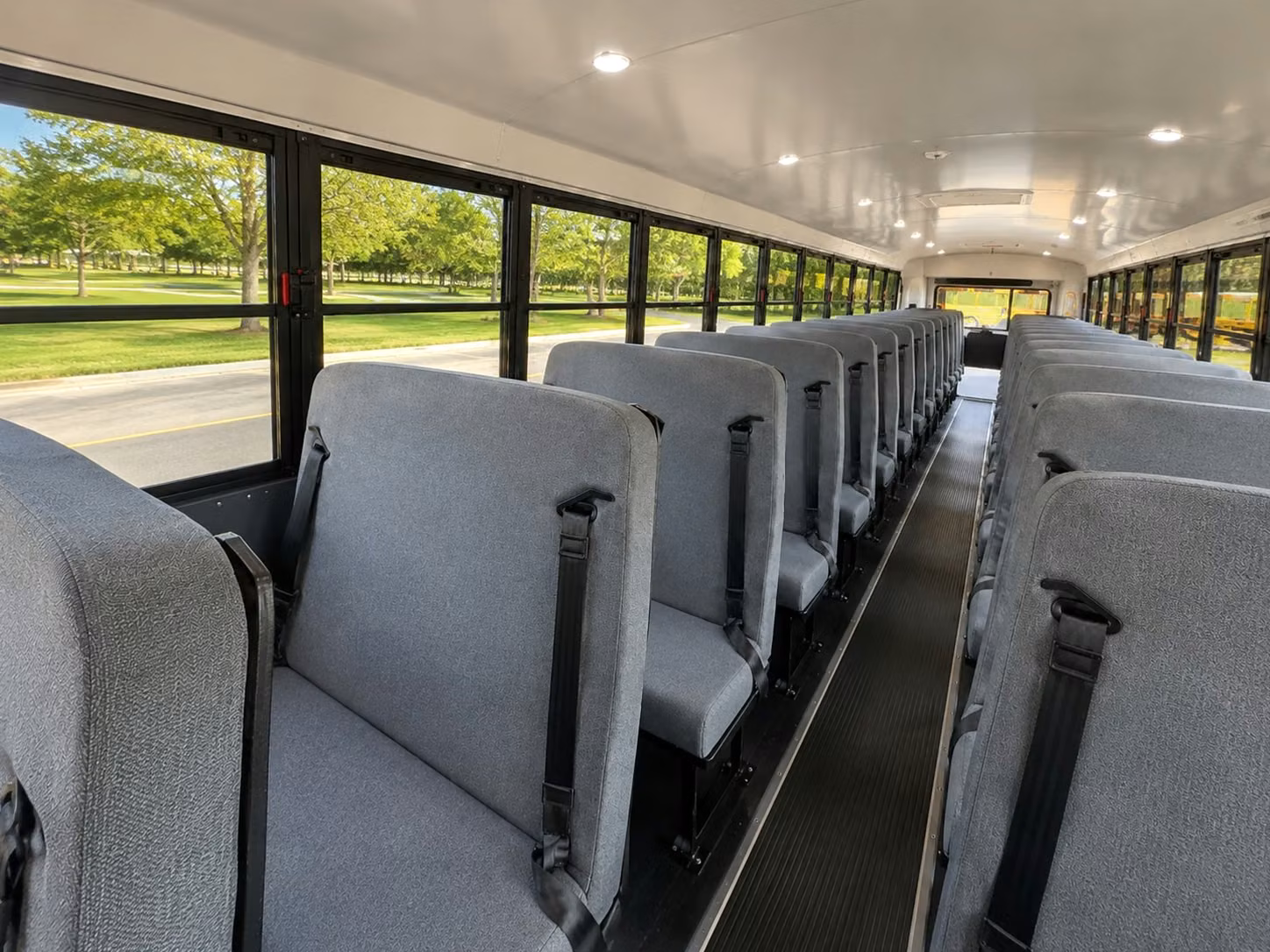 school bus inside